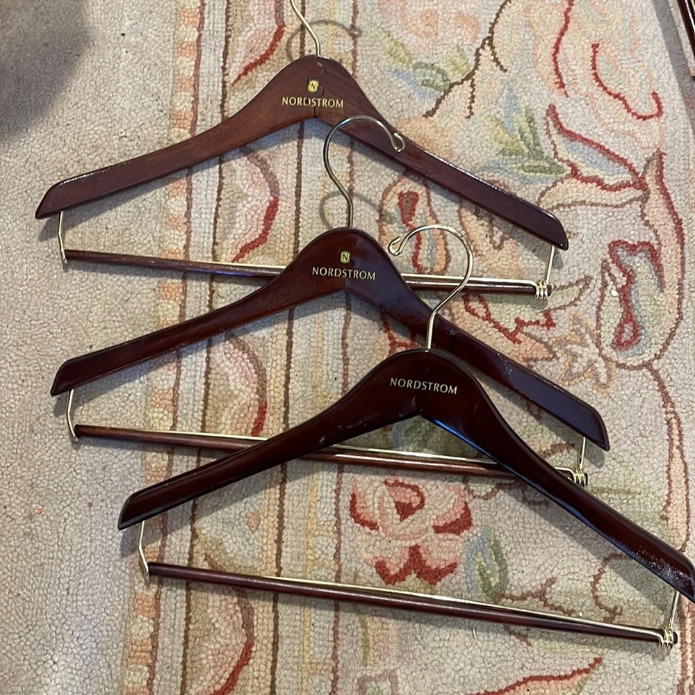 Set of 3 heavy duty Nordstrom hangers great for coats jackets